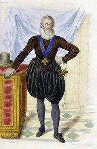 Heinrich IV. (1553 - 1610) - in „Le Plutarque français“, Ed. Mennechet von French School