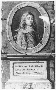 Henri de Talleyrand, Graf von Chalais (Stich) von French School