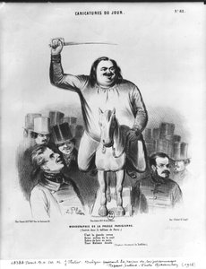 Honoré de Balzac (1799-1850) inspiziert seine Charaktere