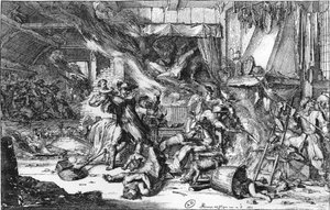 Gräueltaten der Franzosen in Holland, 1673 von French School