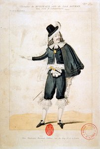 Hurteaux in der Rolle des Lord Enrico Ashton in der Oper Lucie de Lammermoor von Gaetano Donizetti (1797-1848) von French School