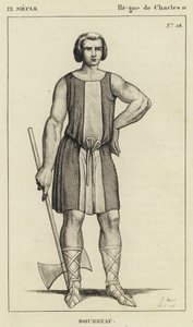 9. Jahrhundert, Herrschaft von Karl II., Henker (Gravur)