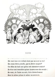 Illustration zu einem Gedicht über Kinderarbeit von Victor Hugo, ca. 1880, veröffentlicht von Hetzel von French School