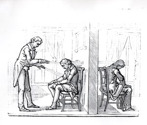 Illustration aus du Potets Werk über Tiermagnetismus, 1863