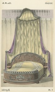 Illustration aus dem Innenarchitektur-Produktkatalog von A R & Cie, Frankreich von French School