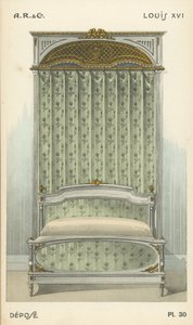 Illustration aus dem Innenarchitektur-Produktkatalog von A R & Cie, Frankreich von French School