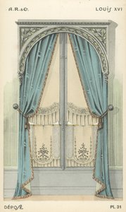 Illustration aus dem Innenarchitektur-Produktkatalog von A R & Cie, Frankreich