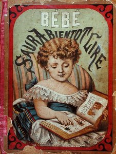 Illustration eines Kindes, das lesen lernt