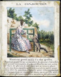 In „La grammaire en images“, Heftalbum, um 1850