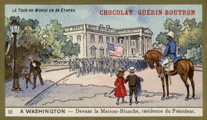 Vor dem Weißen Haus, Residenz des Präsidenten, Washington DC von French School