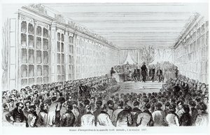 Einweihung der Ecole Normale Superieure in Paris, aus Les Tableaux de Paris von Texier, 1852 von French School