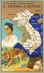 Indochina (Chromolitho) von French School
