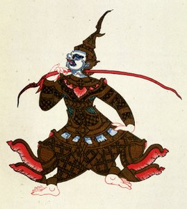 Indrajit (Ramayana-Charakter). In „Tales of Cambodia“ von Auguste Pavie