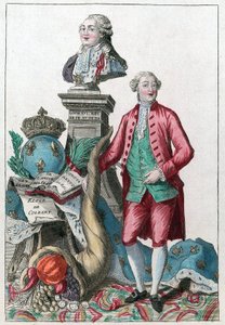 Jacques Necker (1732-1804) - Großer Necker, deine weise Vorsicht wird unsere Herzen erfreuen; du bringst Überfluss zurück, unter dem Wohlwollen von Ludwig XVI - Füllhorn von French School