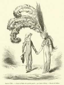 Januar 1796, Ergreife die Mode, sobald sie erscheint von French School