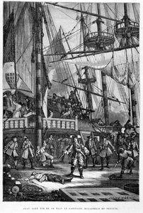 Jean Bart tötet den niederländischen Kapitän von Neptune mit seiner Hand - in „Die Geschichte Frankreichs“ von Guizot