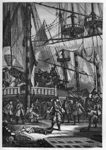 Jean Bart tötet den niederländischen Kapitän der 