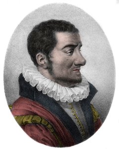 Jean Passerat (1534-1602) englischer politischer Satiriker und Dichter - Gravur