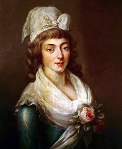 Jeanne Marie Manon Philippon zur Zeit der Französischen Revolution von French School