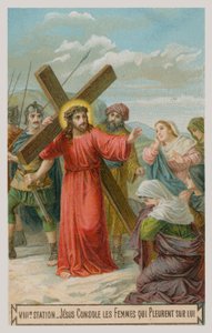Jesus tröstet die weinenden Frauen. Die achte Station des Kreuzwegs