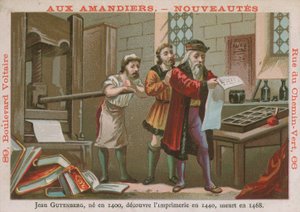 Johannes Gutenberg, deutscher Erfinder und Drucker des 15. Jahrhunderts