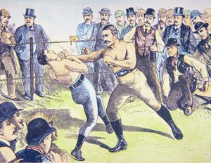 John L. Sullivan gegen Charlie Mitchell am 10. März