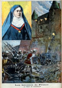 Julienne Duguesclin (1377-1404) Benediktinerin, Illustration „Le Petit Journal“ vom 23. Juli 1894 (Gravur) von French School