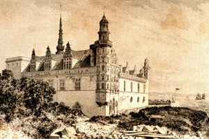 Schloss Kronborg, Hillerød, Dänemark, 1850er Jahre, aus `La Tour du Monde, veröffentlicht in Paris, 1860er Jahre von French School