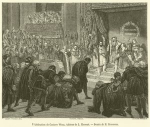 Die Abdankung von Gustav Wasa von French School