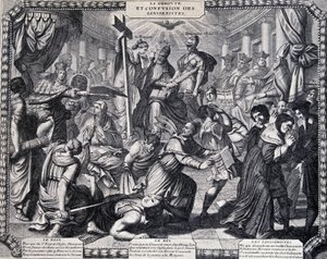 La Déroute des Jansenistes - satirischer Almanach veröffentlicht von den Jesuiten