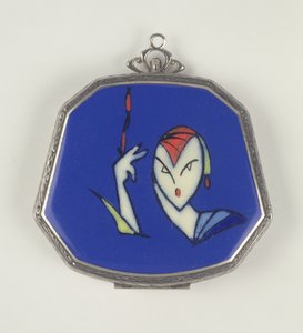 La Mode Femme Fatale Puderdose, Französisch, 1920-30
