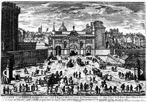 La Porte Saint-Antoine, Paris von French School