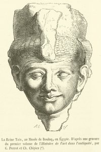 Die Königin Taia, im Museum von Boulaq, Ägypten von French School