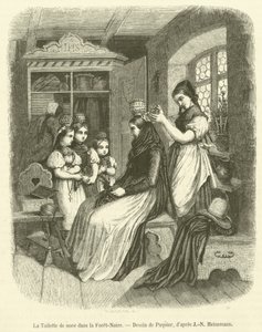 La Toilette de noce dans la Foret-Noire von French School
