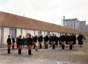 Die Parade - im „Album militaire“ - Kavallerie: häuslicher Dienst