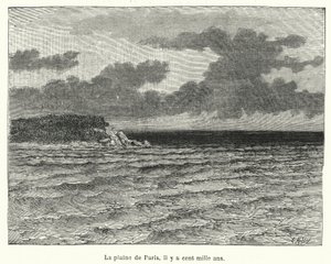 Die Ebene von Paris vor hundert bis tausend Jahren