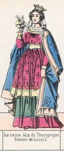 Königin Alix von Champagne, Frau von Ludwig VII. von French School