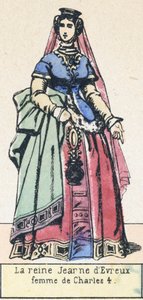 Königin Johanna von Évreux, Frau von Karl IV.