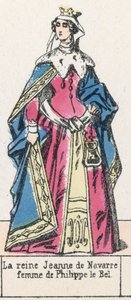 Königin Jeanne von Navarra, Frau von Philipp dem Schönen von French School