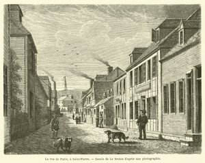 Die Rue de Paris in Saint-Pierre
