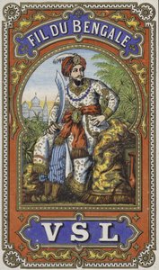 Etikett für Bengal-Garn
