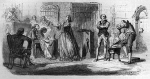 Die Halsbandaffäre der Königin: Madame de la Motte (1756-1791) Gravur in „Histoire des Papes-Könige-Königinnen-und-Kaiser durch die Jahrhunderte“ von Maurice Lachatre von French School