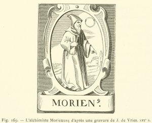 Der Alchemist Morienus von French School
