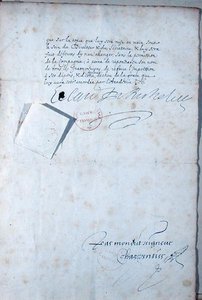 Letzte Seite der Statuten der Französischen Akademie von French School