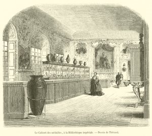 Das Münzkabinett, in der Kaiserlichen Bibliothek