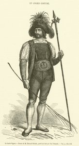 Der Weinbergwächter (Gravur) von French School