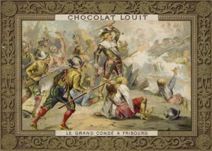 Le Grand Condé in der Schlacht von Freiburg, 1644 von French School