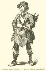 Der Kaninchenfellhändler von French School