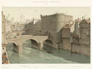 Das Petit-Châtelet und die Petit-Pont, 1780