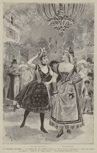 Das illustrierte Theater, Die Tochter von Mme Angot, Operette von M Ch Lecocq, aufgeführt im Eden-Theater, Der Streit